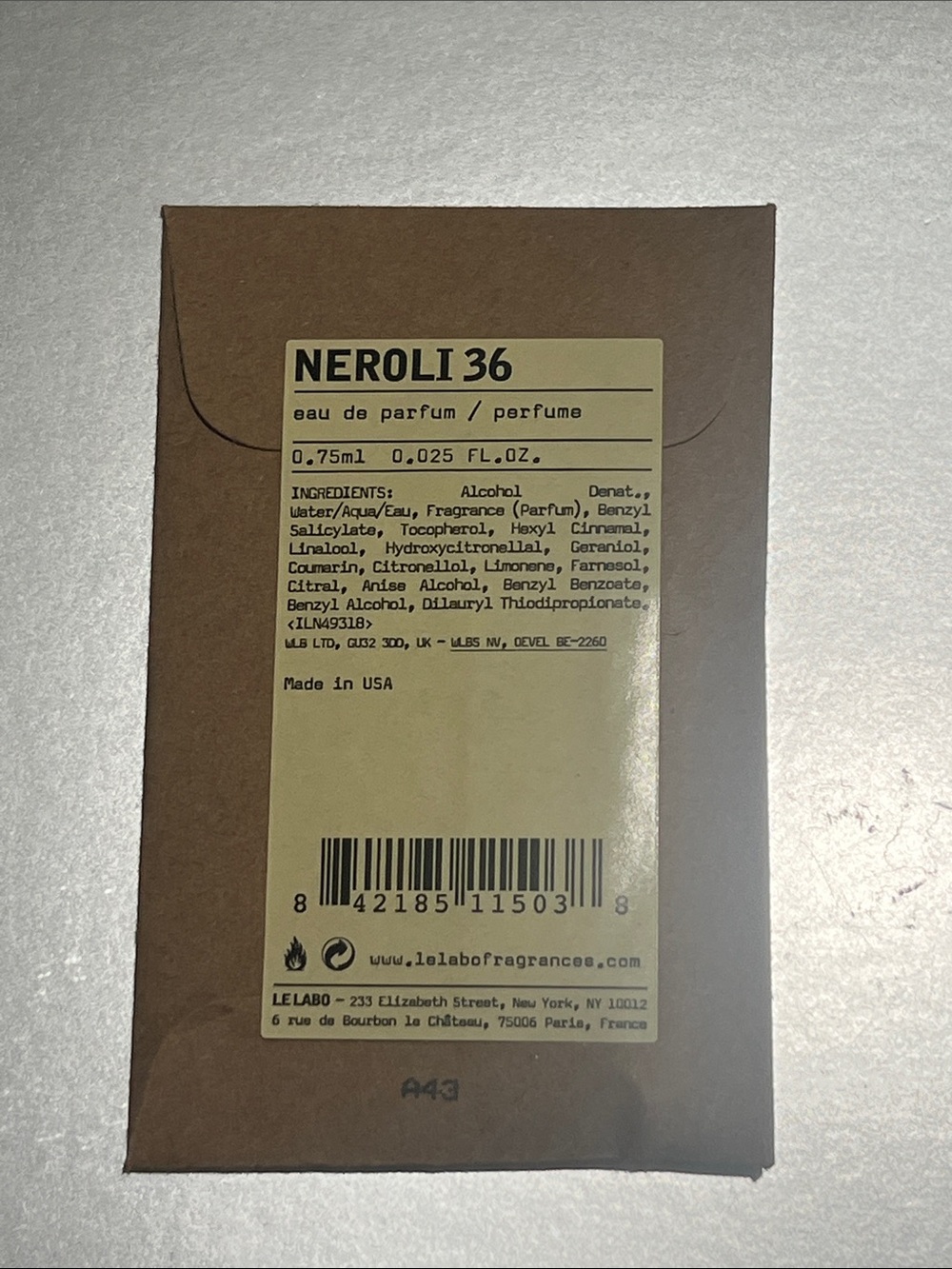 Le Labo samples - Picture 3 of 5